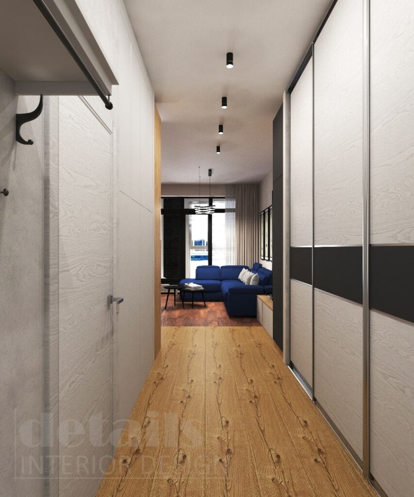 Дизайн интерьера однокомнатной квартиры в стиле лофт